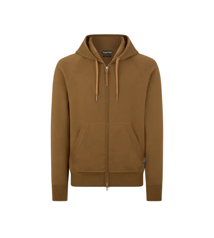 CASHMERE MERINO HOODIE CARAMEL online